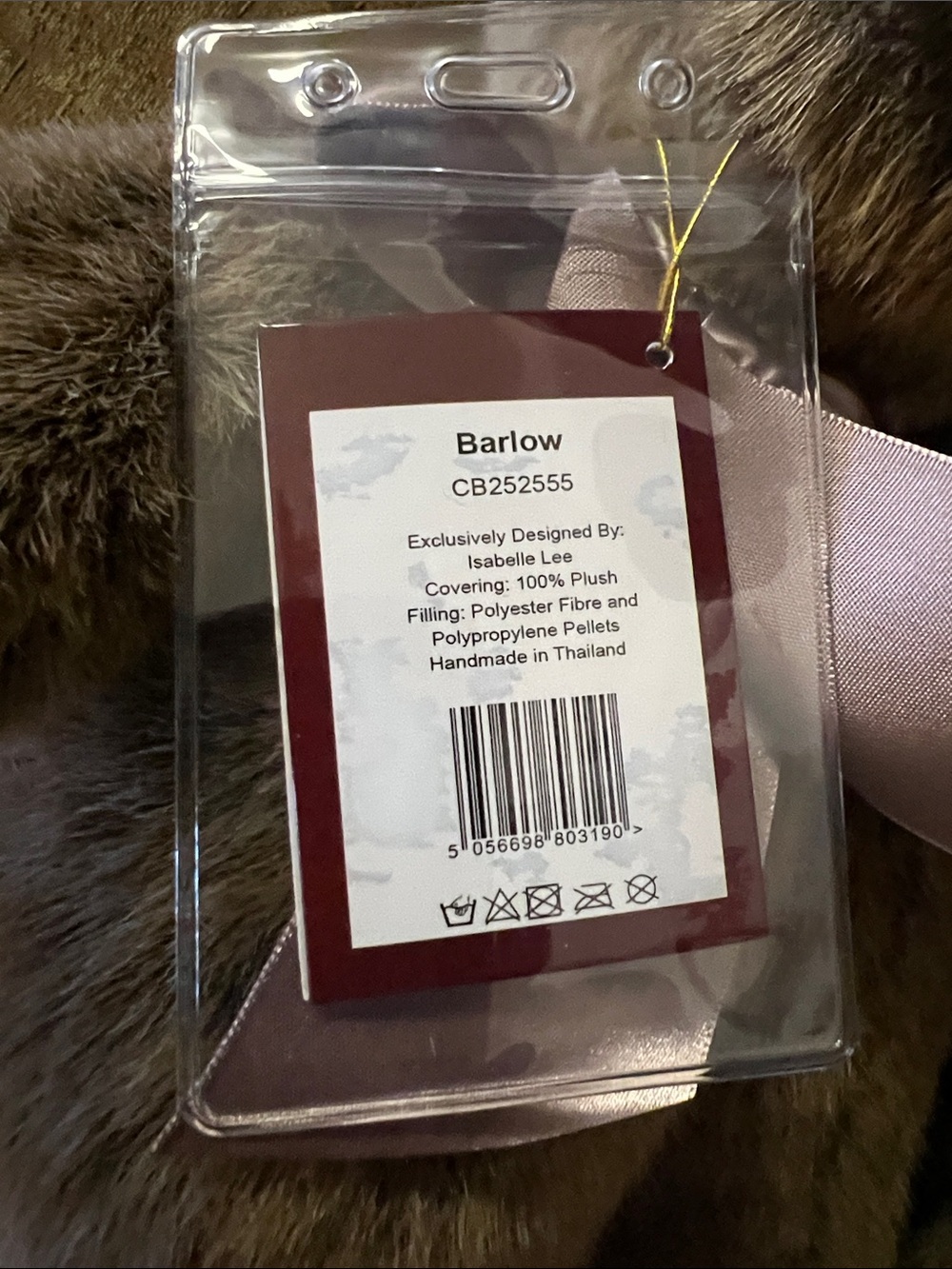 Charlie Bears Barlow CB252555 Fully Jointed With Satin Bow - Picture 9 of 11